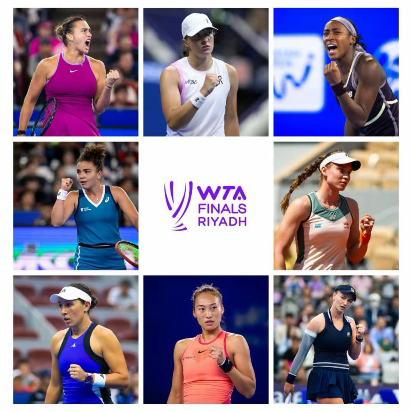 WTA最新排名公布：斯瓦泰克夺冠重返前3郑钦文排第6